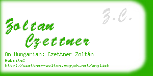 zoltan czettner business card